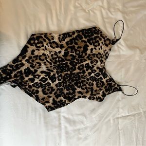 Cheetah print body suit